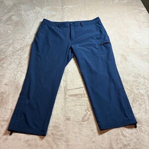 Eddie Bauer Outdoor Utility Ripstop Crop Hiking Pants Women’s Adventure 16 Blue